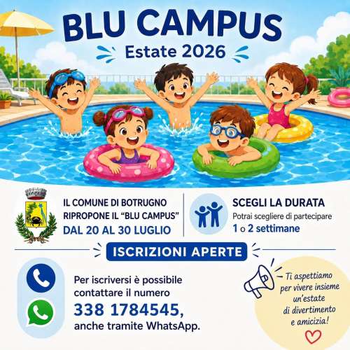 CENTRO ESTIVO BLU CAMPUS DAL 20 AL 30 LUGLIO